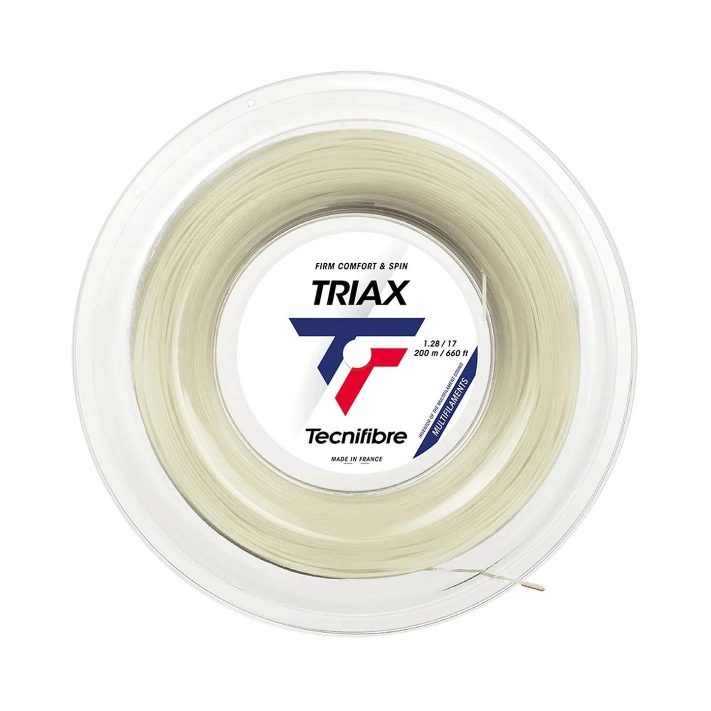 Tecnifibre Triax Strängrulle 200m-Naturfärger Tecnifibre Triax Strängrulle 200m-Naturfärger