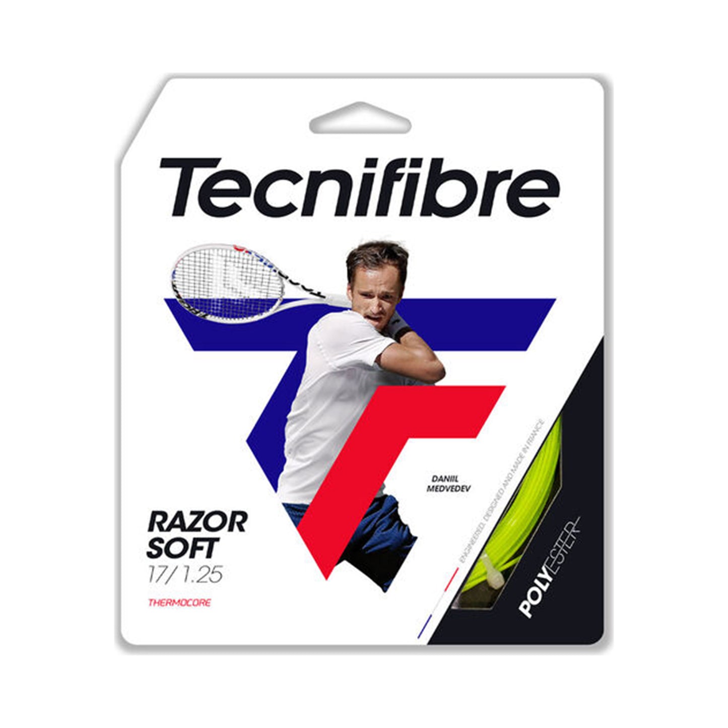 Tecnifibre Razor Soft 12m Strängset-Lime Tecnifibre Razor Soft 12m Strängset-Lime