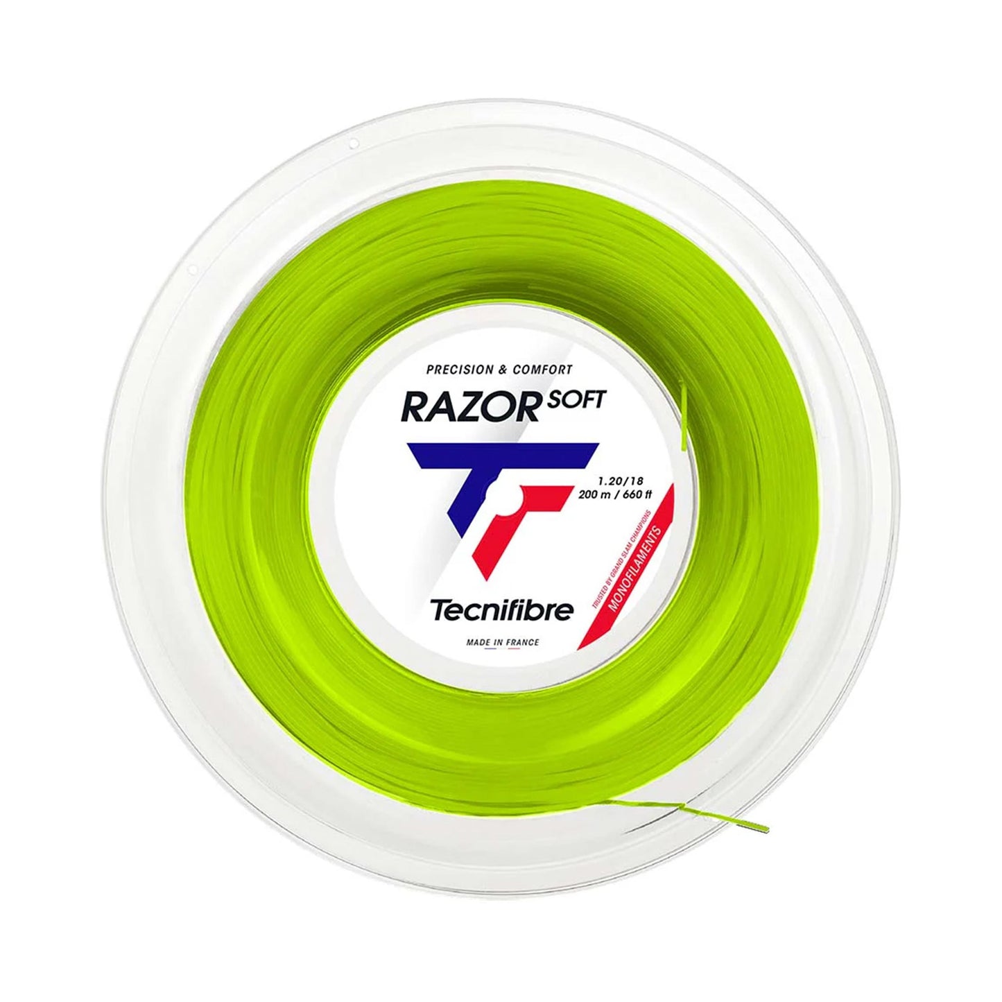 Tecnifibre Razor Soft 200m Strängrulle-Lime Tecnifibre Razor Soft 200m Strängrulle-Lime