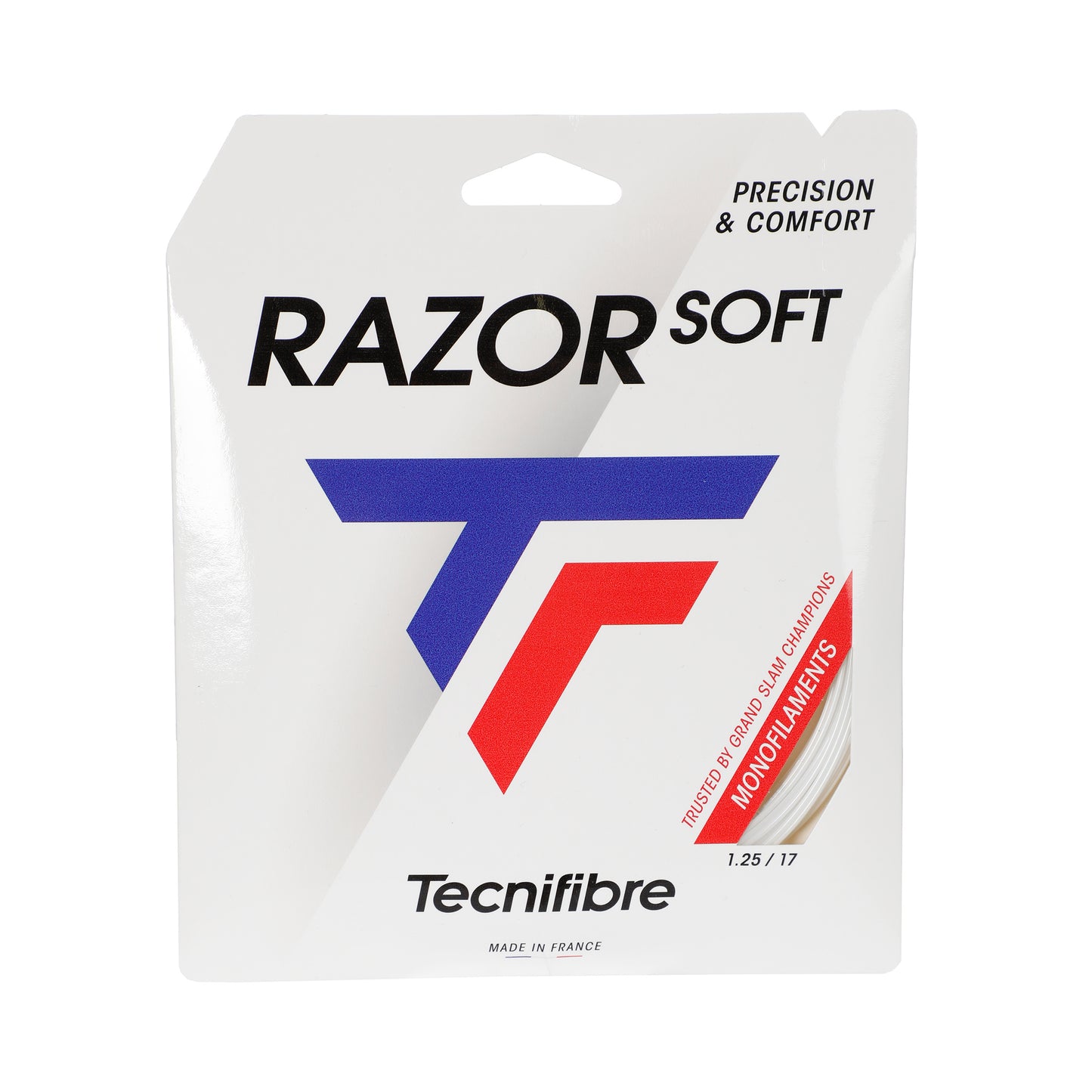 Tecnifibre Razor Soft 12m Strängset-Vit Tecnifibre Razor Soft 12m Strängset-Vit