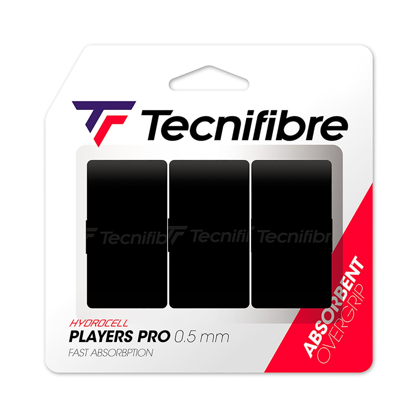 Tecnifibre Players Pro 3er 3-pack - svart Tecnifibre Players Pro 3er 3-pack - svart