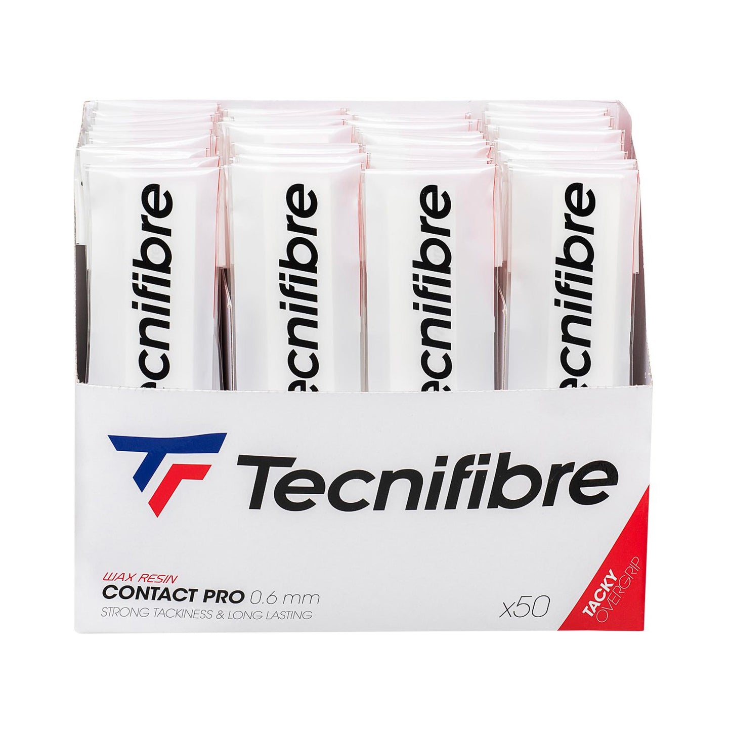 Tecnifibre Contact Pro 50-pack - vit Tecnifibre Contact Pro 50-pack - vit