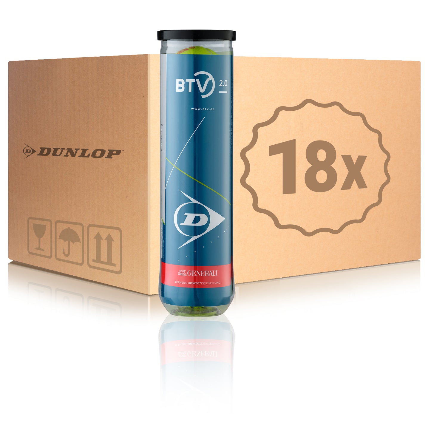 Dunlop 18x 4-pack rör BTV 2.0 I kartong Dunlop 18x 4-pack rör BTV 2.0 I kartong