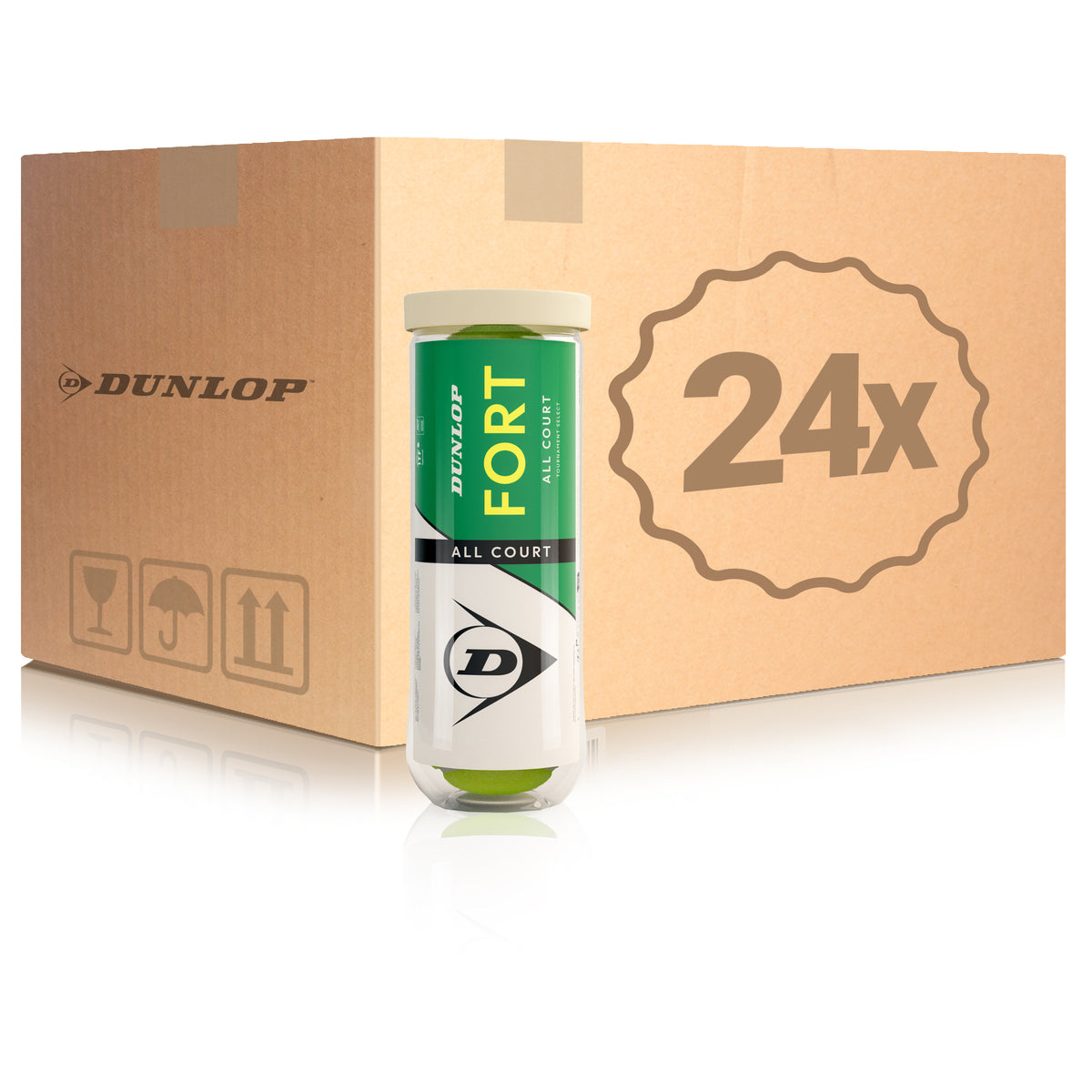 Dunlop 24x 3-pack rör Fort All Court Dunlop 24x 3-pack rör Fort All Court