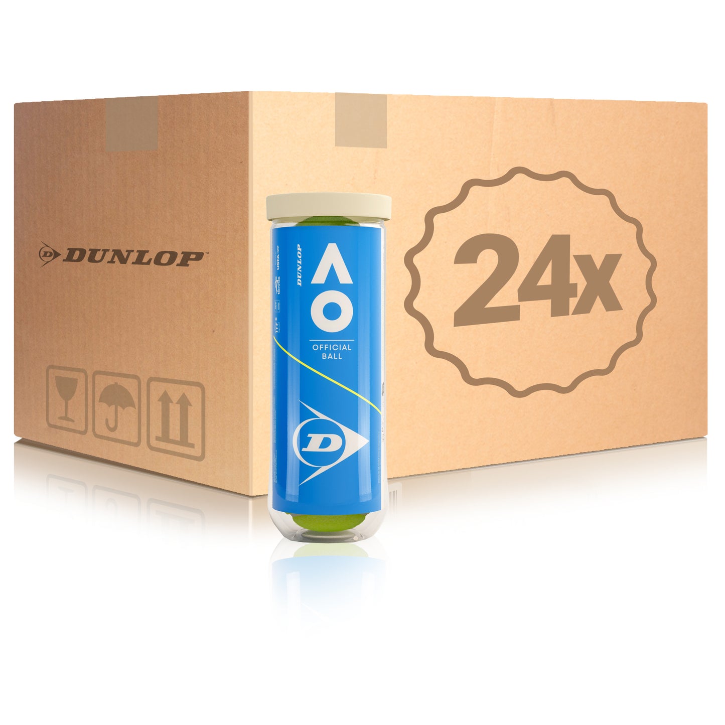 Dunlop 24x 3-pack rör Australian Open Dunlop 24x 3-pack rör Australian Open
