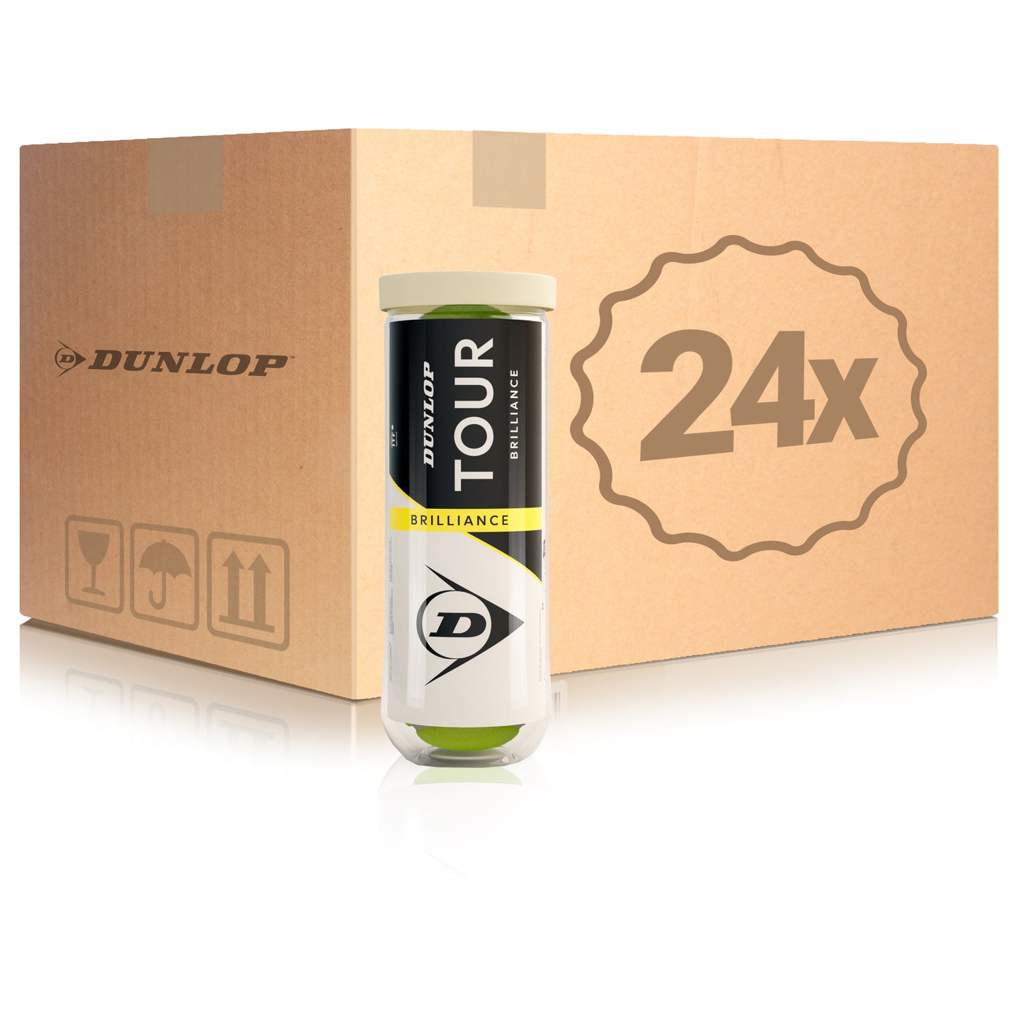 Dunlop 24x 3-pack rör Tour Brilliance Dunlop 24x 3-pack rör Tour Brilliance