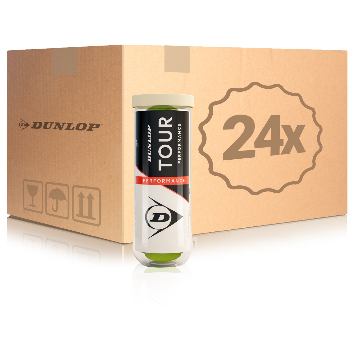 Dunlop 24x 3-pack rör Tour Performance Dunlop 24x 3-pack rör Tour Performance