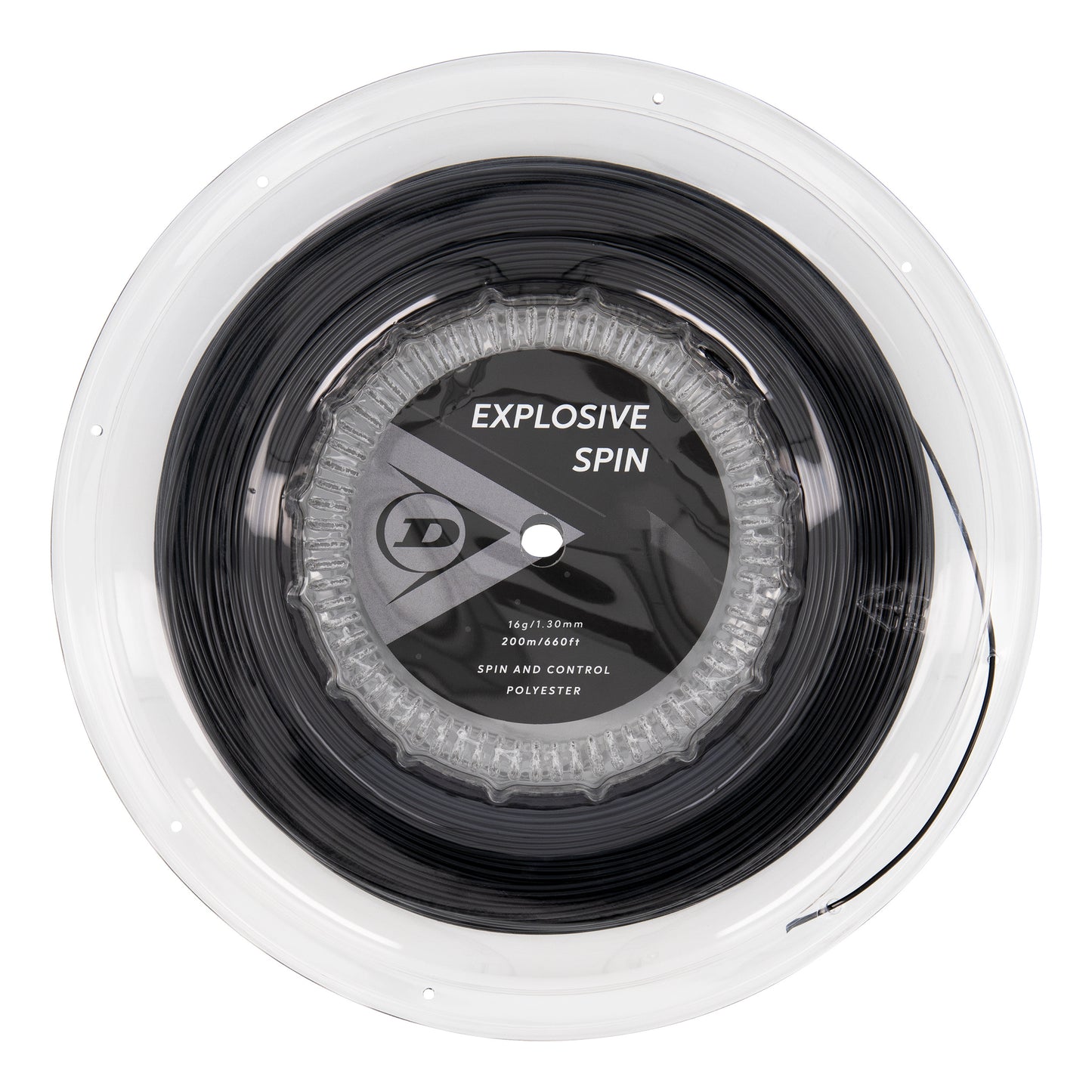 Dunlop Explosive Spin Strängrulle 200m-Svart Dunlop Explosive Spin Strängrulle 200m-Svart