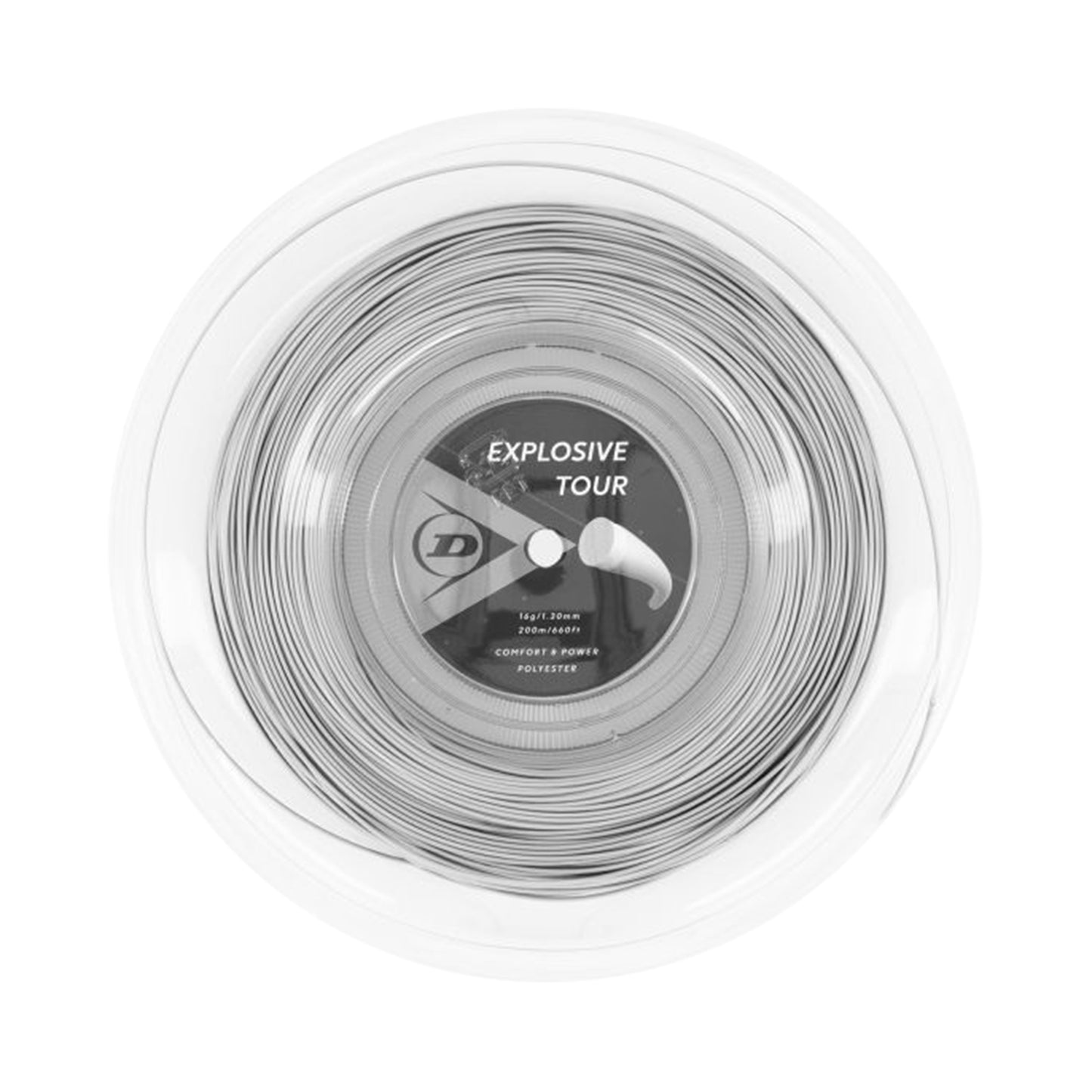 Dunlop Explosive Tour Strängrulle 200m-Silver Dunlop Explosive Tour Strängrulle 200m-Silver