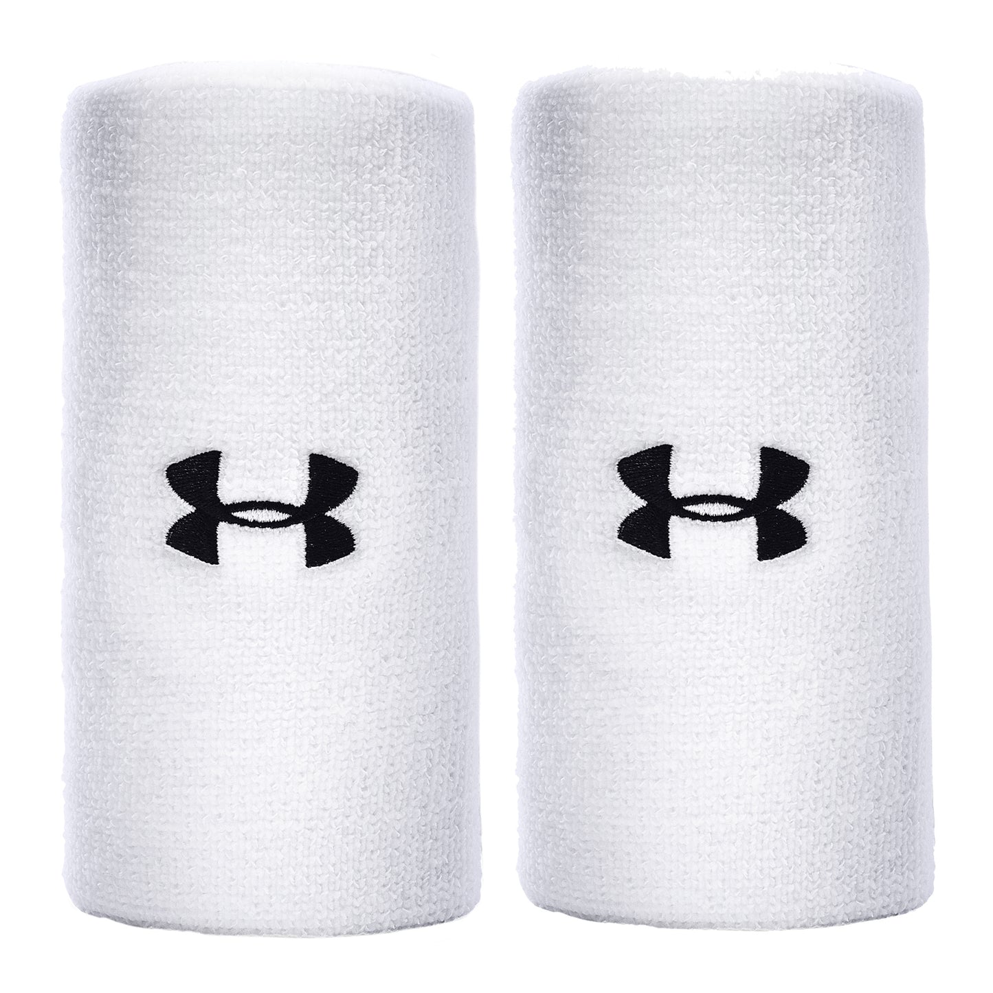 Under Armour Performance Svettband 2-pack lång - vit, svart Under Armour Performance Svettband 2-pack lång - vit, svart