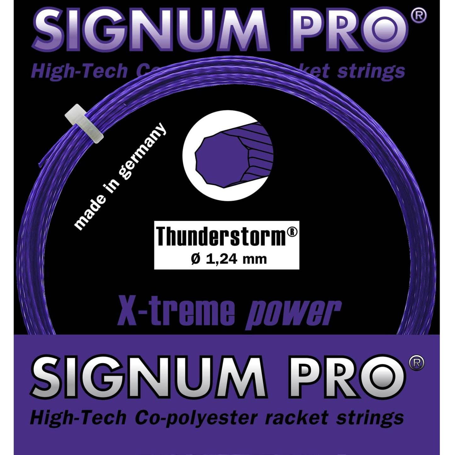 Signum Pro Thunderstorm Violett Strängset 12,2m-Lila Signum Pro Thunderstorm Violett Strängset 12,2m-Lila