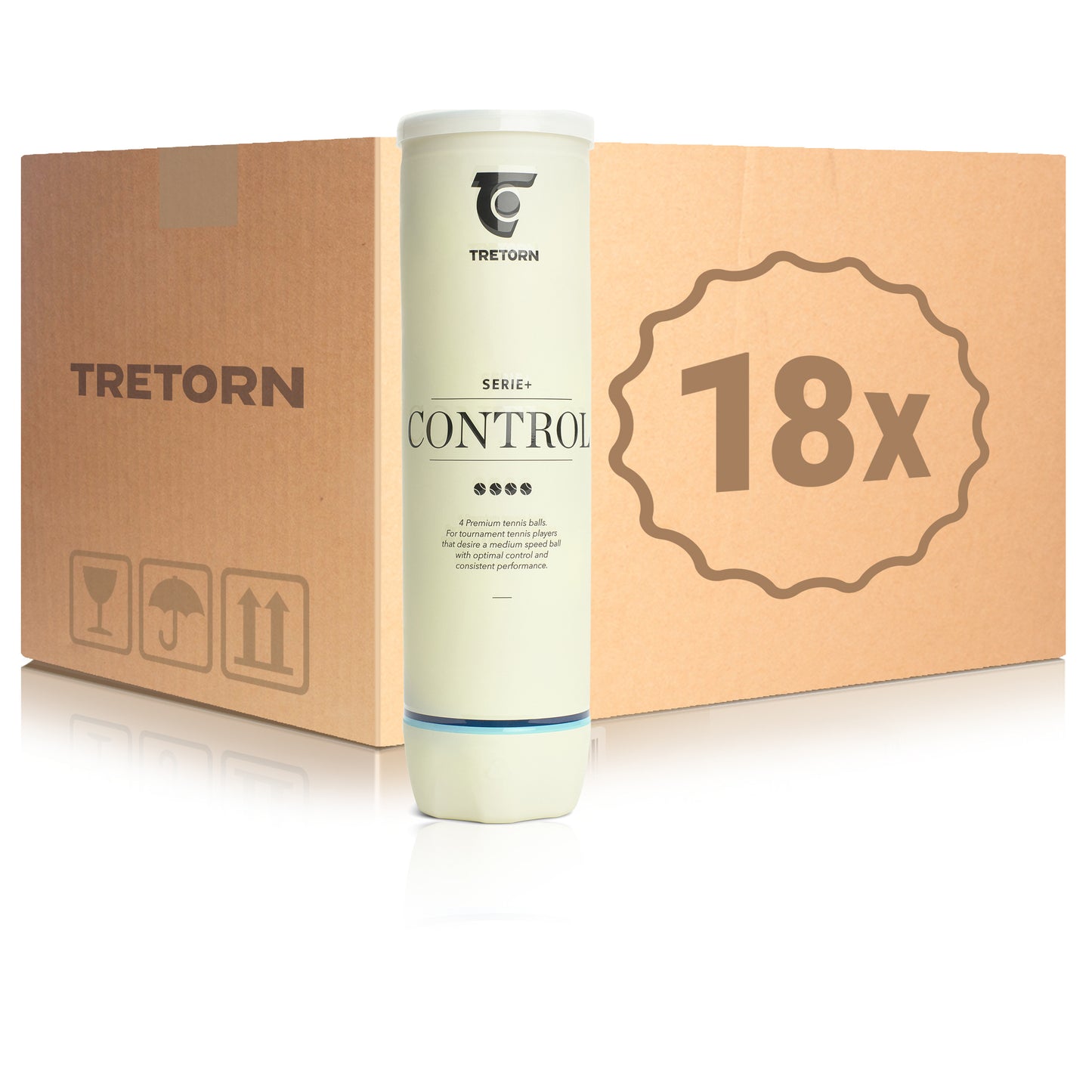 Tretorn 18x 4-pack rör Serie+Control Tretorn 18x 4-pack rör Serie+Control