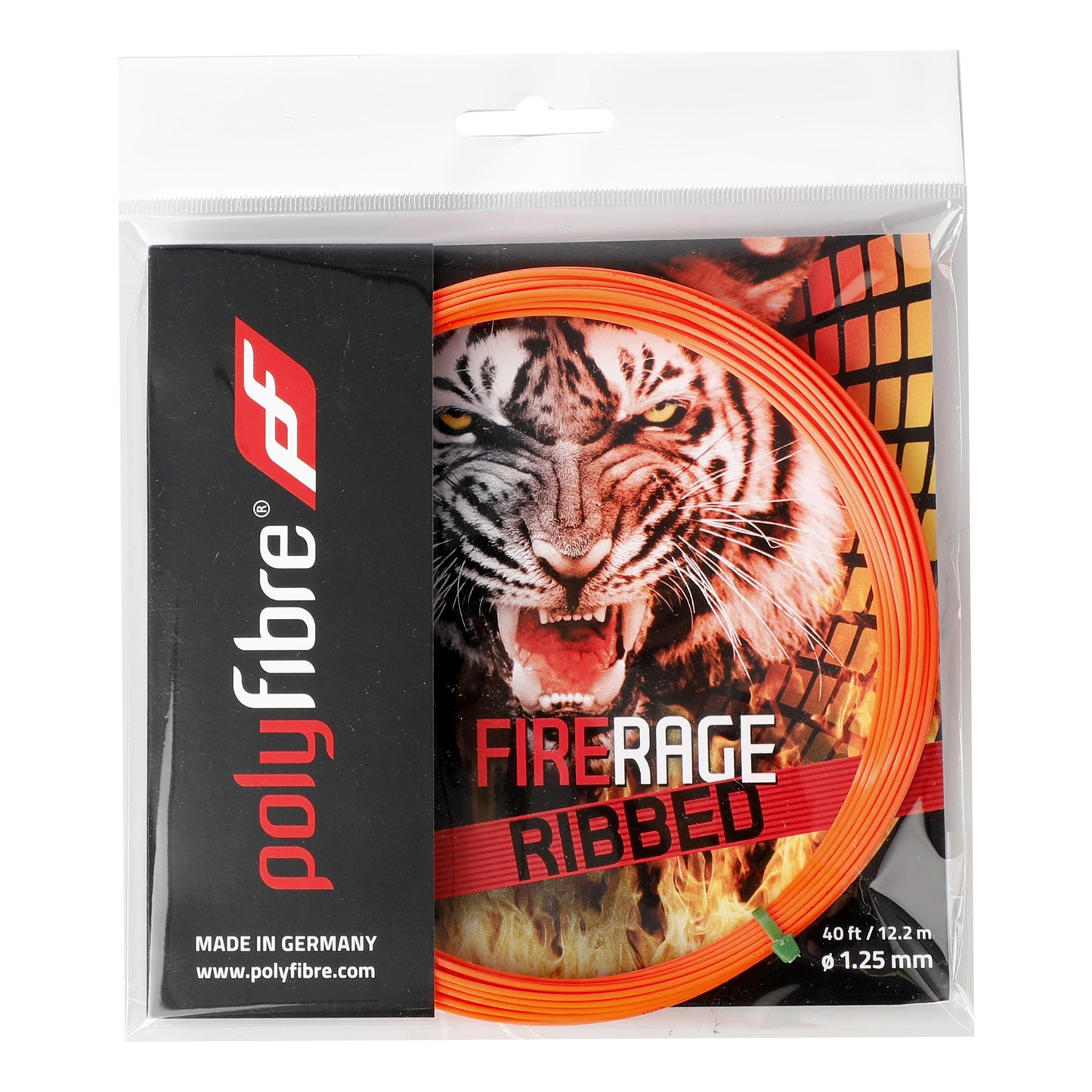Polyfibre Firerage Ribbed 12m Strängset-Röd Polyfibre Firerage Ribbed 12m Strängset-Röd
