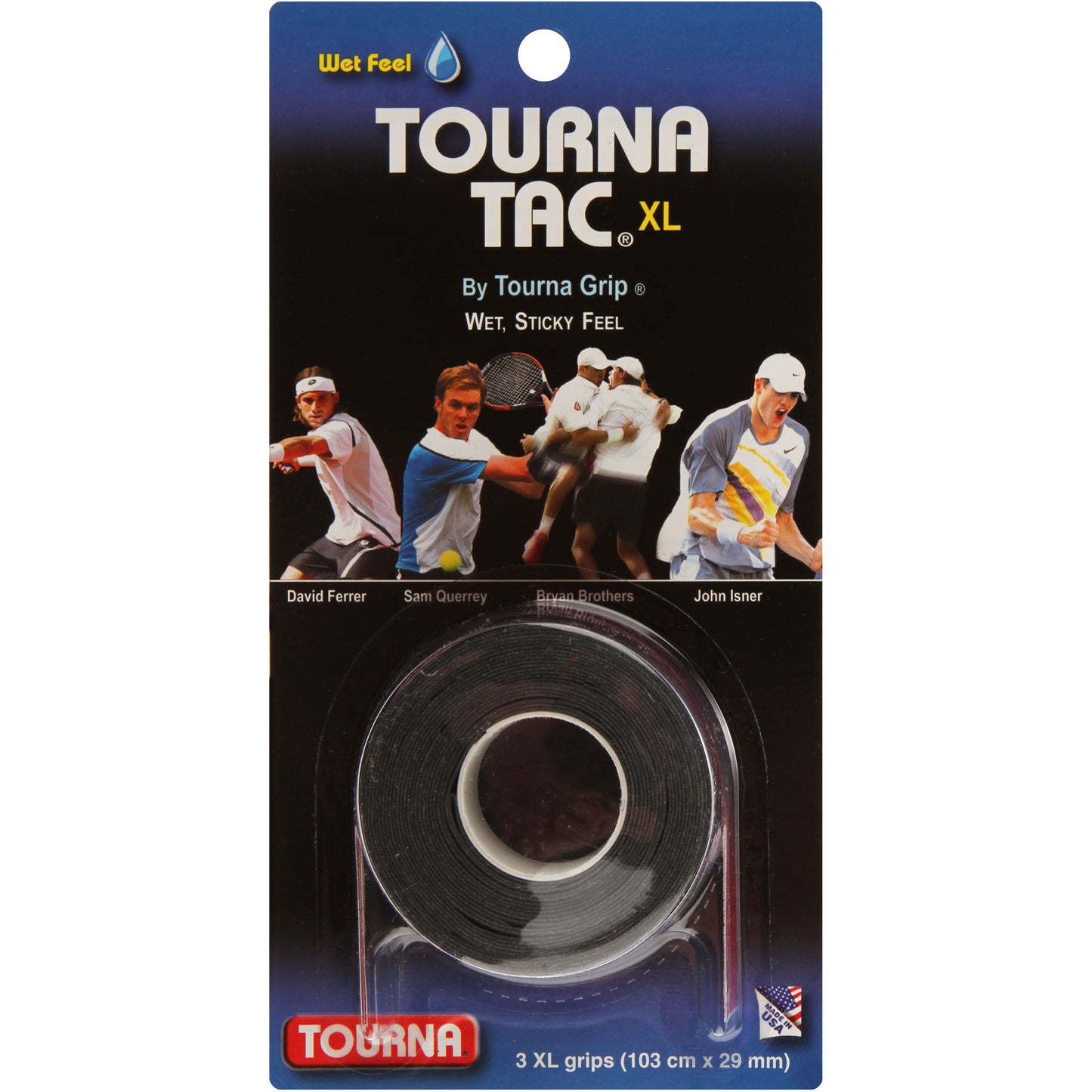 Tourna Tac 3-pack-Svart Tourna Tac 3-pack-Svart