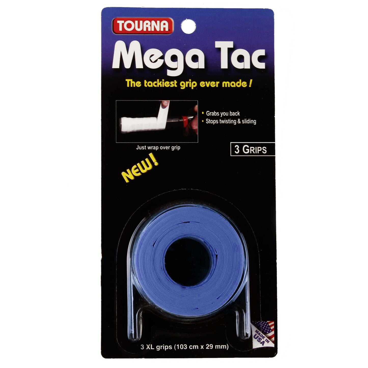 Tourna Mega Tac 3-pack-Blå Tourna Mega Tac 3-pack-Blå