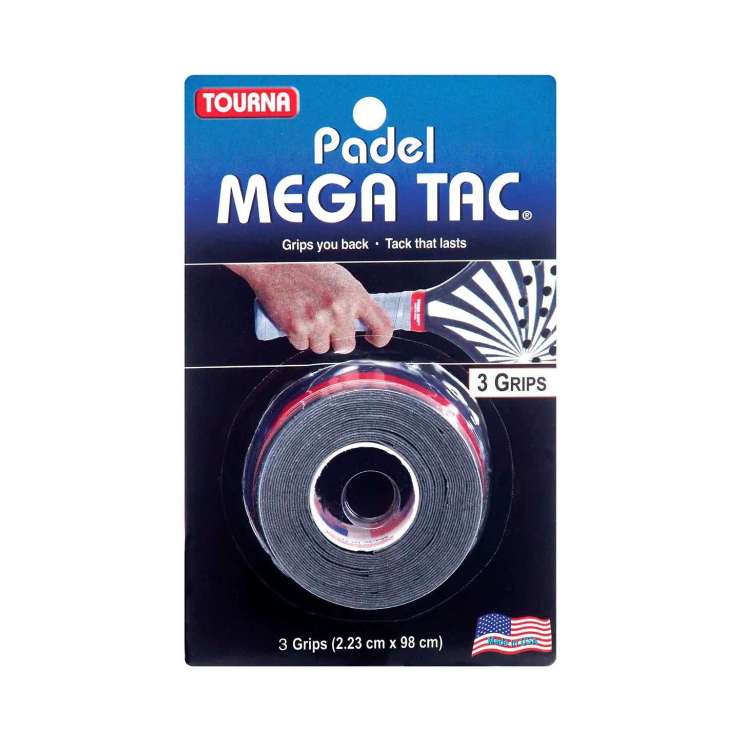 Tourna Padel Mega Tac 3-pack-Svart Tourna Padel Mega Tac 3-pack-Svart