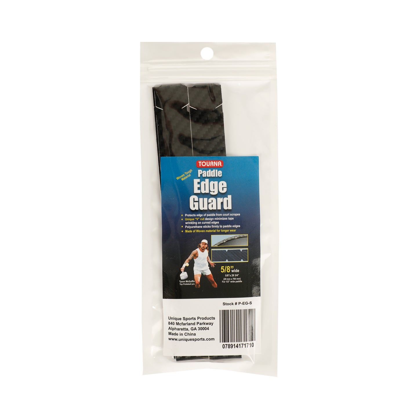 Tourna Padel Edge Guard Wooven 15mm Skyddstejp För Pickleball-ram-Svart Tourna Padel Edge Guard Wooven 15mm Skyddstejp För Pickleball-ram-Svart