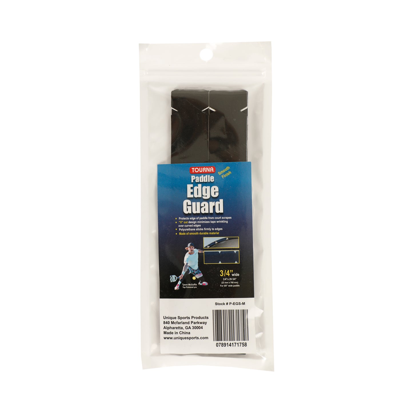 Tourna Padel Edge Guard 16mm Skyddstejp För Pickleball-ram-Svart Tourna Padel Edge Guard 16mm Skyddstejp För Pickleball-ram-Svart