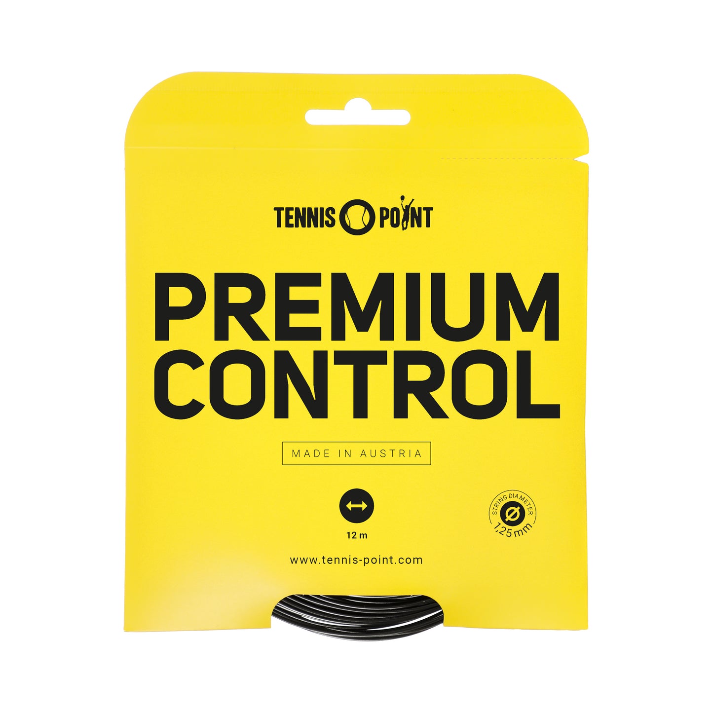 Tennis-Point Premium Control Strängset 12m-Svart Tennis-Point Premium Control Strängset 12m-Svart