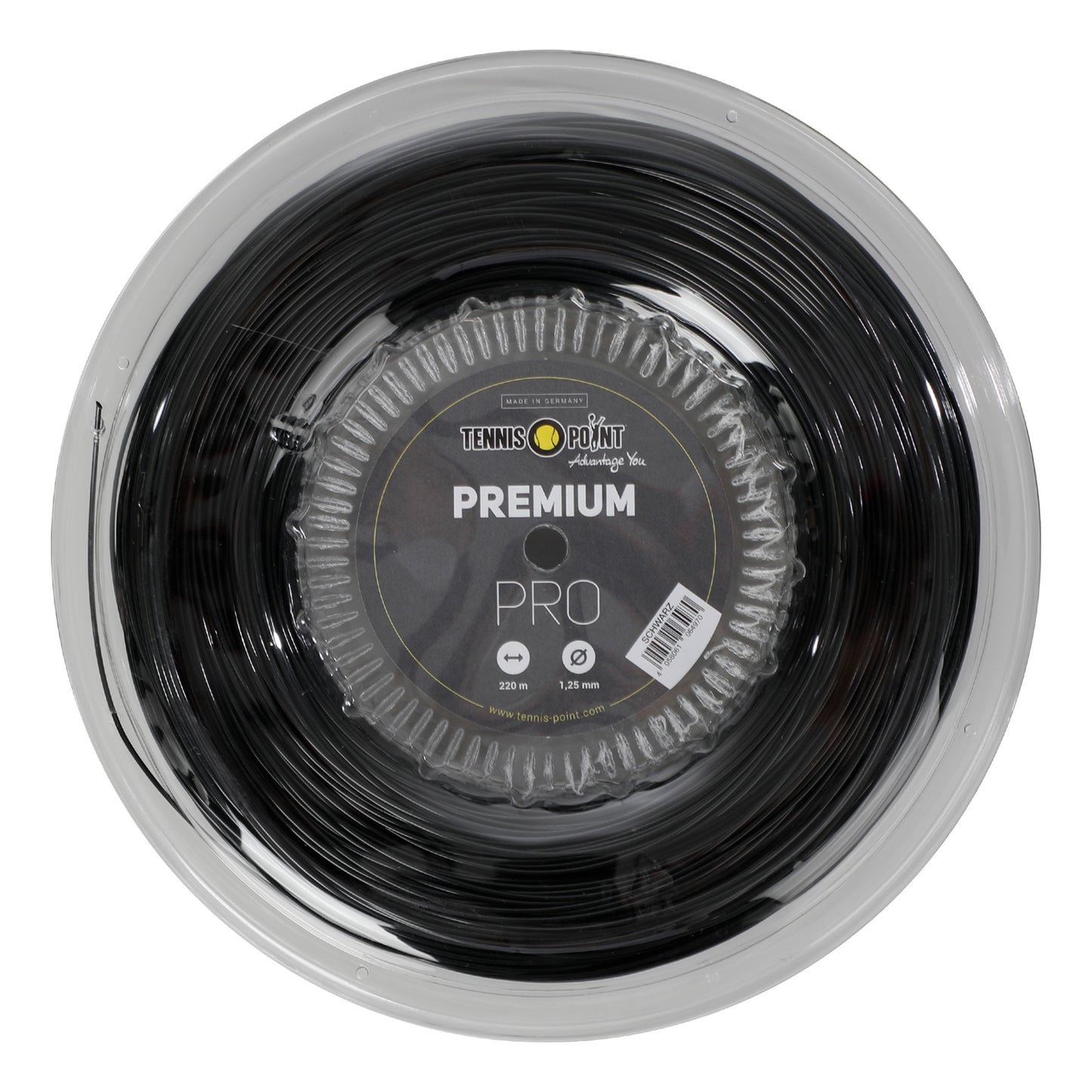 Tennis-Point Premium Pro Strängrulle 220m - svart Tennis-Point Premium Pro Strängrulle 220m - svart