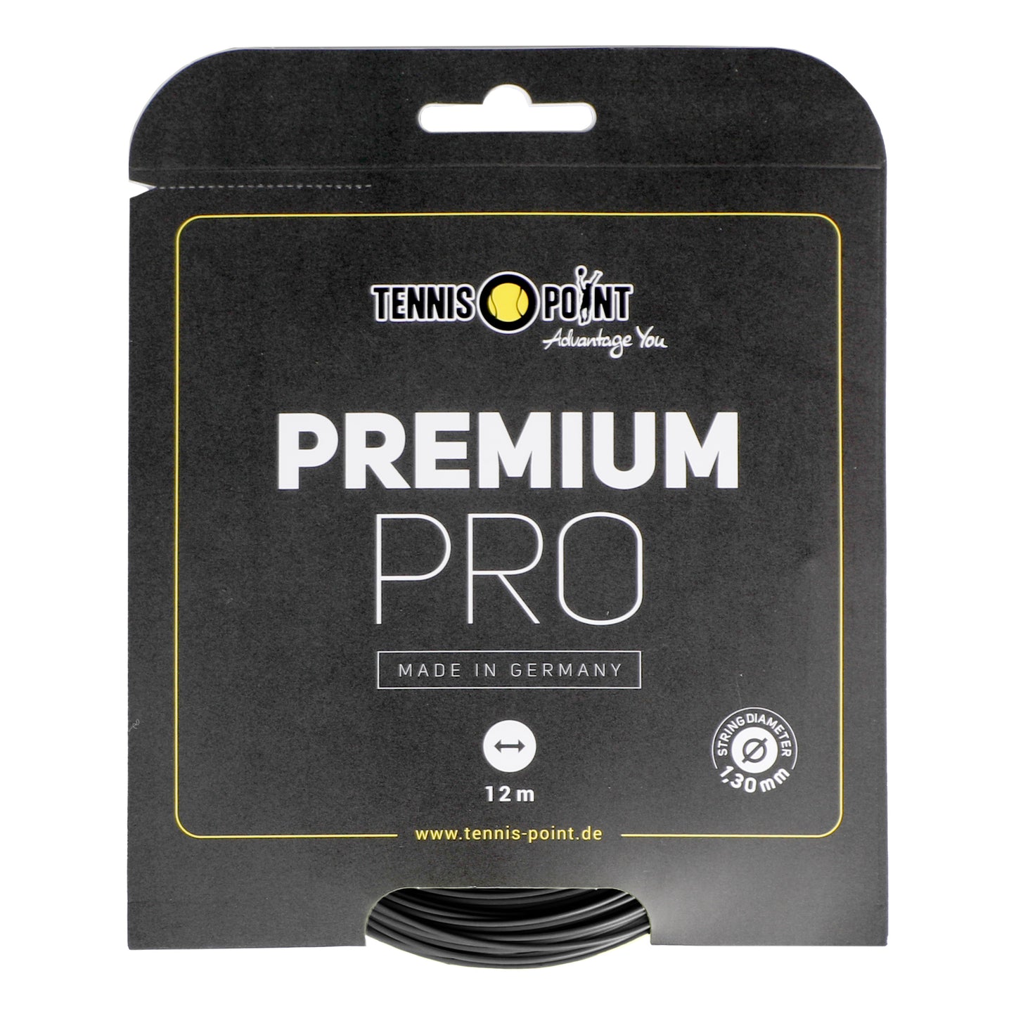 Tennis-Point Premium Pro Strängset 12m-Svart Tennis-Point Premium Pro Strängset 12m-Svart