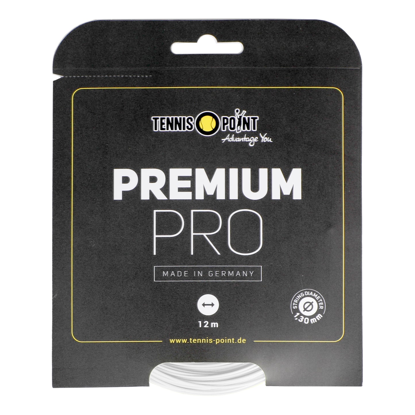 Tennis-Point Premium Pro Strängset 12m-Vit Tennis-Point Premium Pro Strängset 12m-Vit