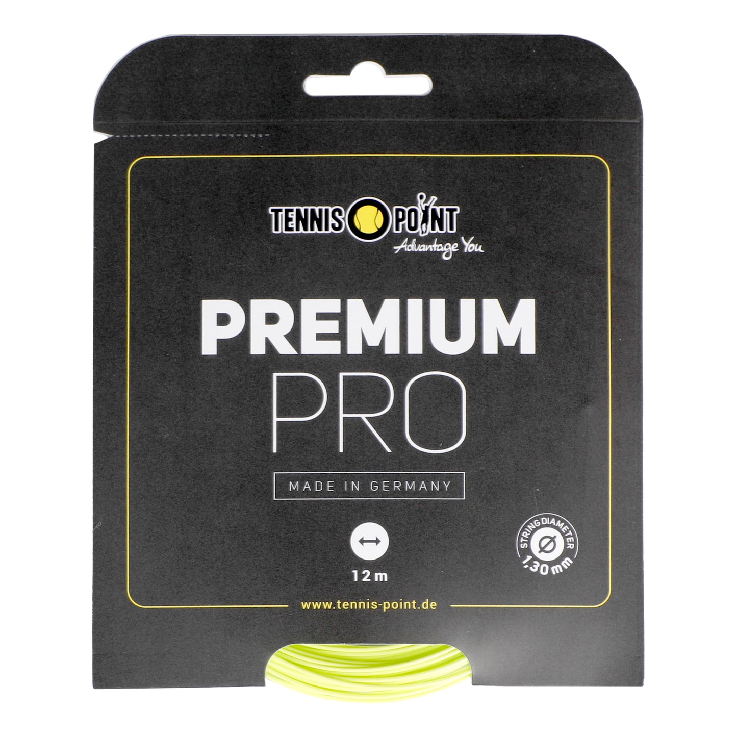 Tennis-Point Premium Pro Strängset 12m-Lime Tennis-Point Premium Pro Strängset 12m-Lime
