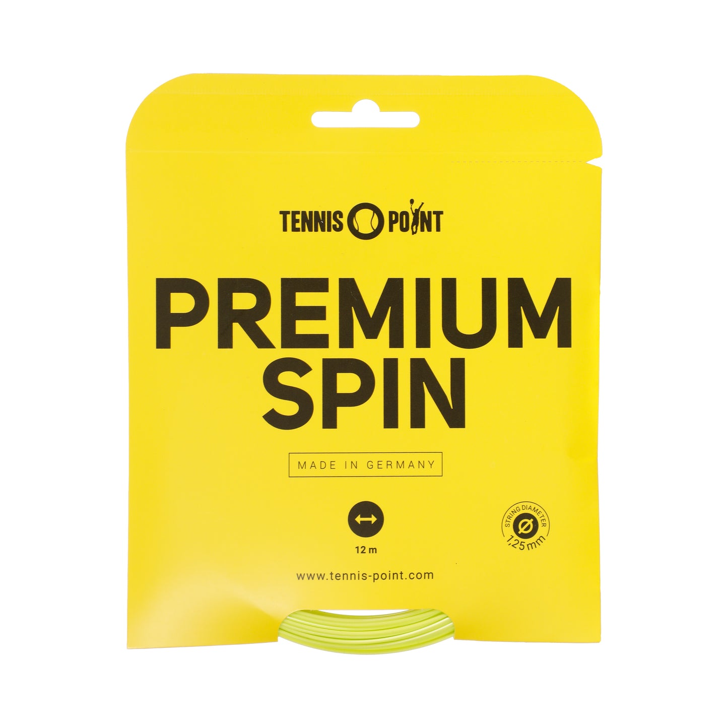 Tennis-Point Premium Spin Strängset 12m-Lime Tennis-Point Premium Spin Strängset 12m-Lime