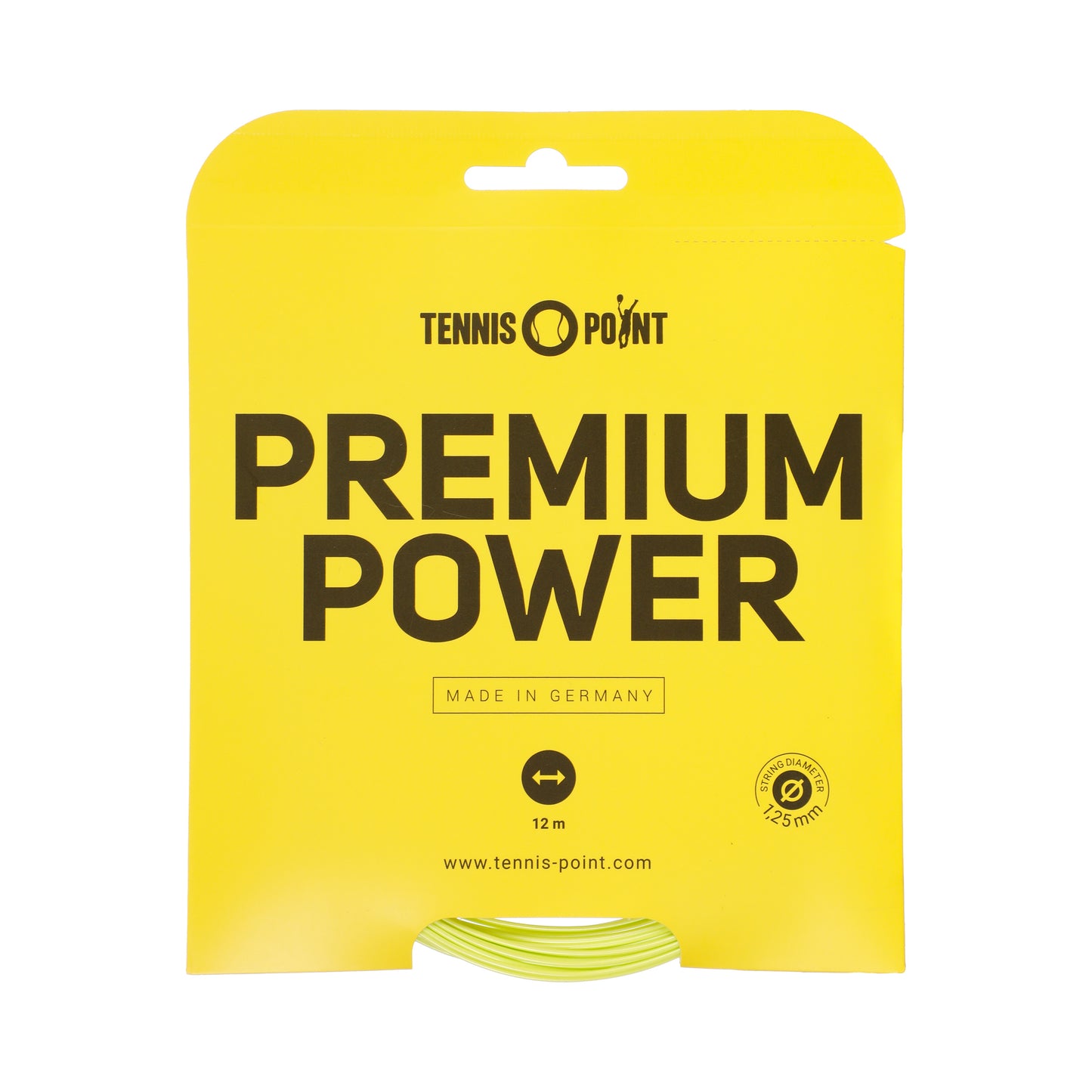 Tennis-Point Premium Power Strängset 12m-Lime Tennis-Point Premium Power Strängset 12m-Lime