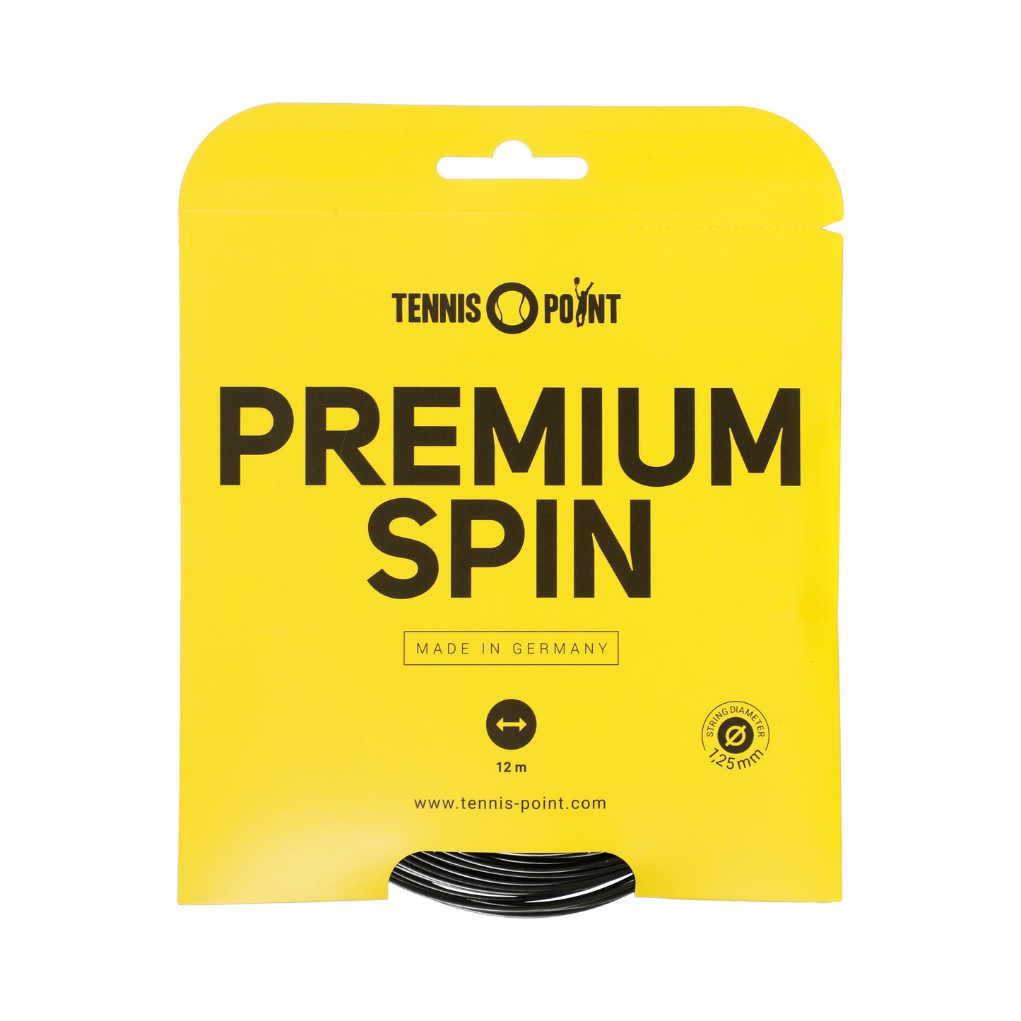 Tennis-Point Premium Spin Strängset 12m-Svart Tennis-Point Premium Spin Strängset 12m-Svart