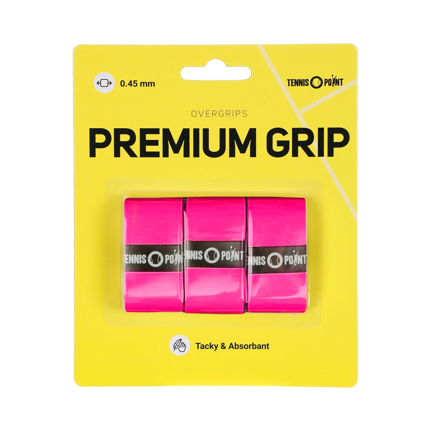 Tennis-Point Premium Grip 3-pack-Pink Tennis-Point Premium Grip 3-pack-Pink