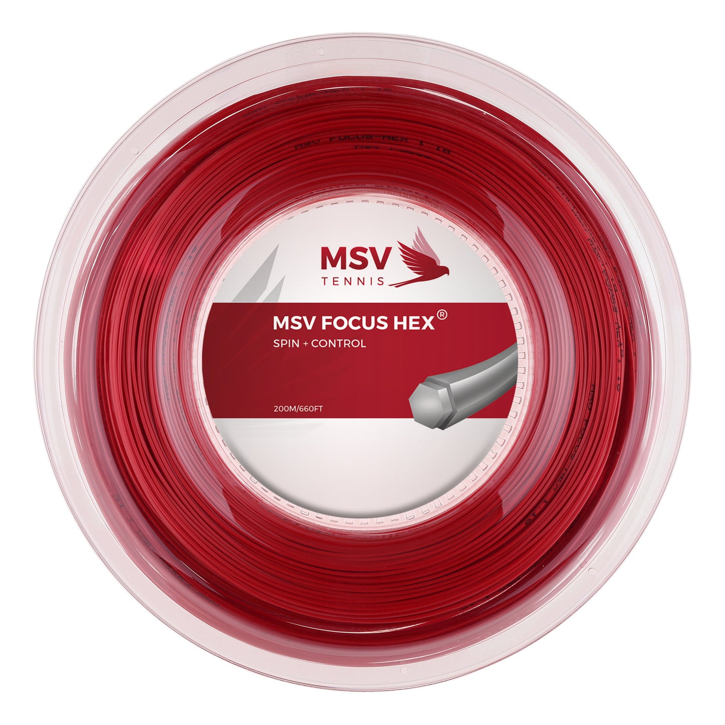 MSV Focus-HEX Strängrulle 200m-Röd MSV Focus-HEX Strängrulle 200m-Röd