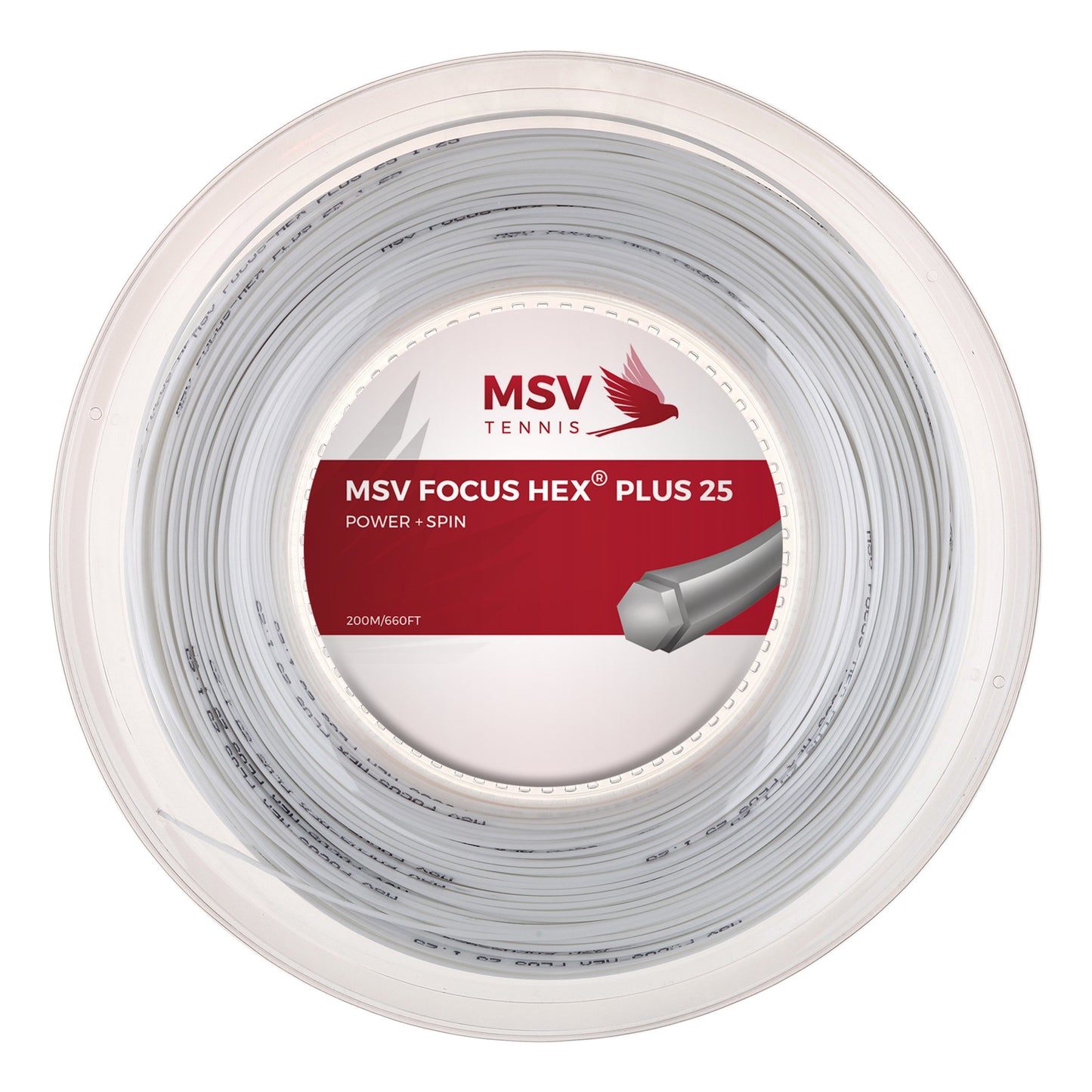 MSV Focus-HEX Plus 25 Strängrulle 200m-Vit MSV Focus-HEX Plus 25 Strängrulle 200m-Vit
