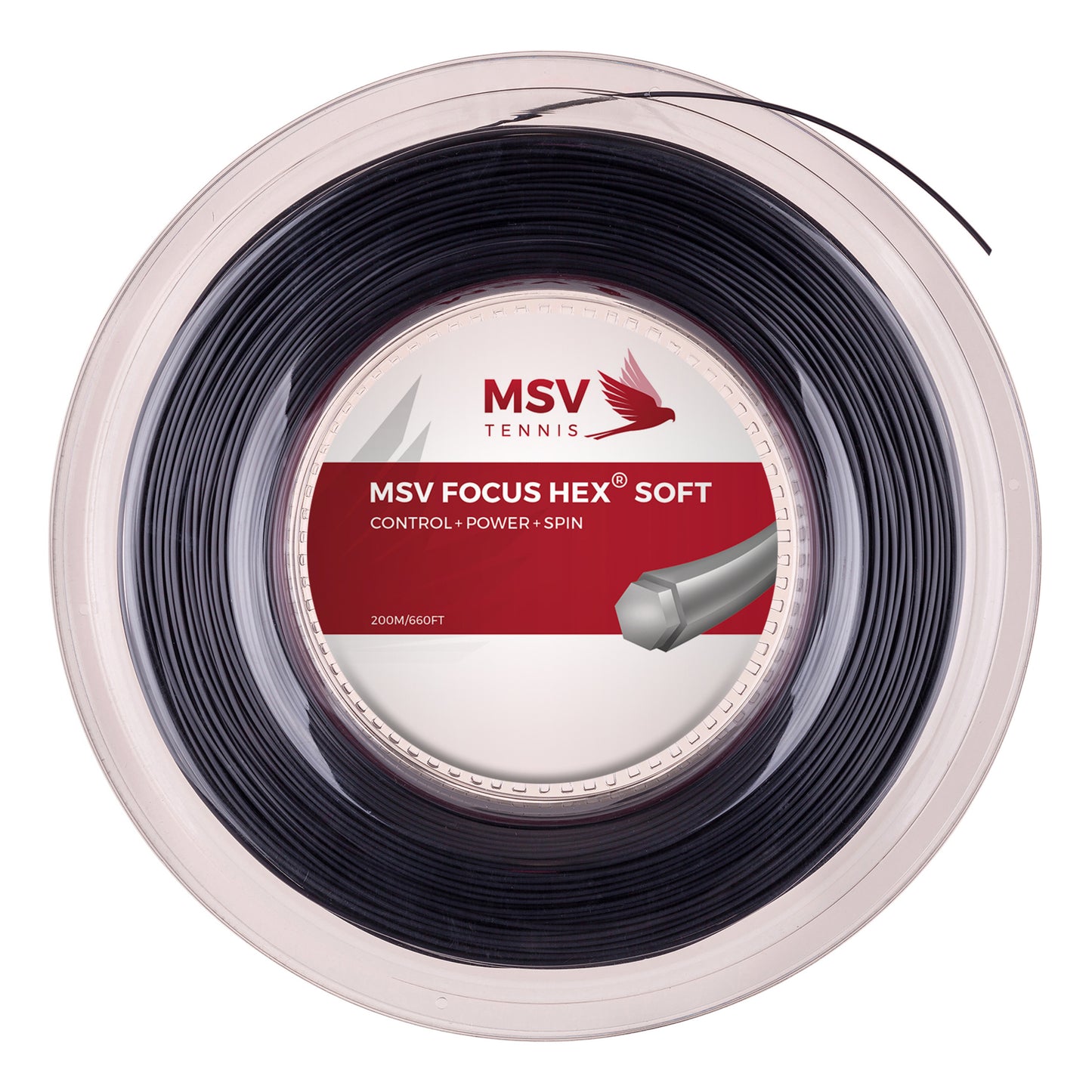 MSV Focus-HEX Soft Strängrulle 200m-Svart MSV Focus-HEX Soft Strängrulle 200m-Svart