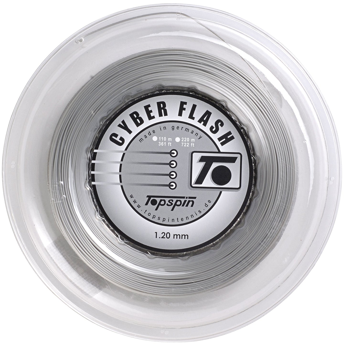 Topspin Cyber Flash Strängrulle 220m-Silver Topspin Cyber Flash Strängrulle 220m-Silver