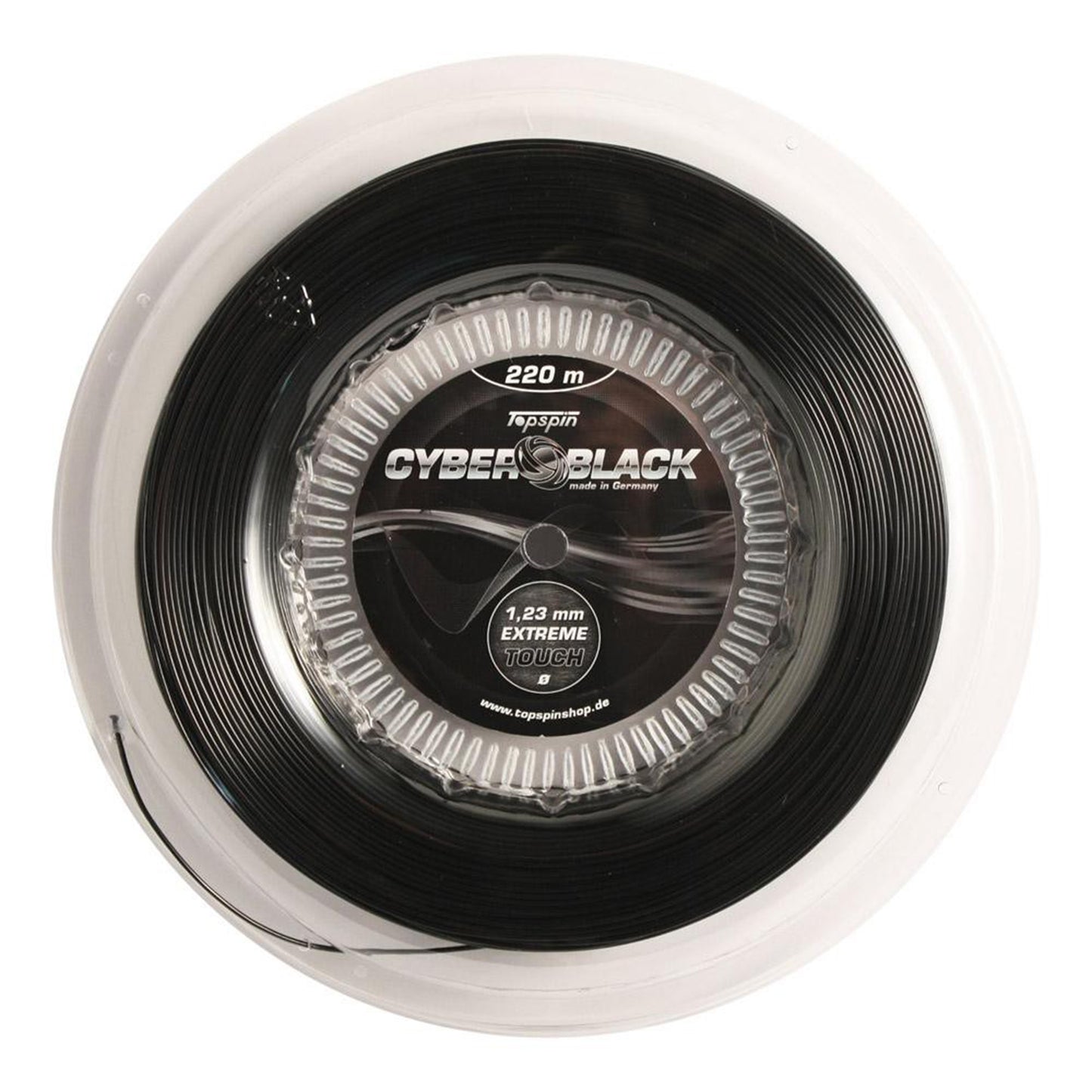 Topspin Cyber Black 220m Strängrulle-Svart Topspin Cyber Black 220m Strängrulle-Svart