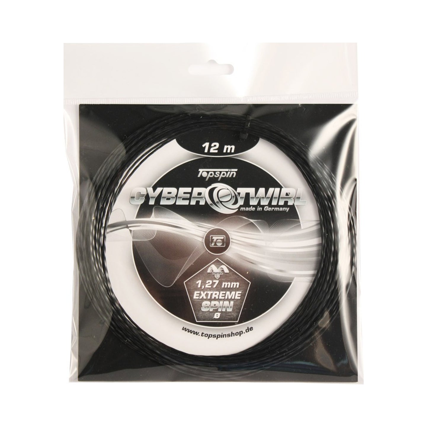 Topspin Cyber Twirl 12m Strängset-Svart Topspin Cyber Twirl 12m Strängset-Svart