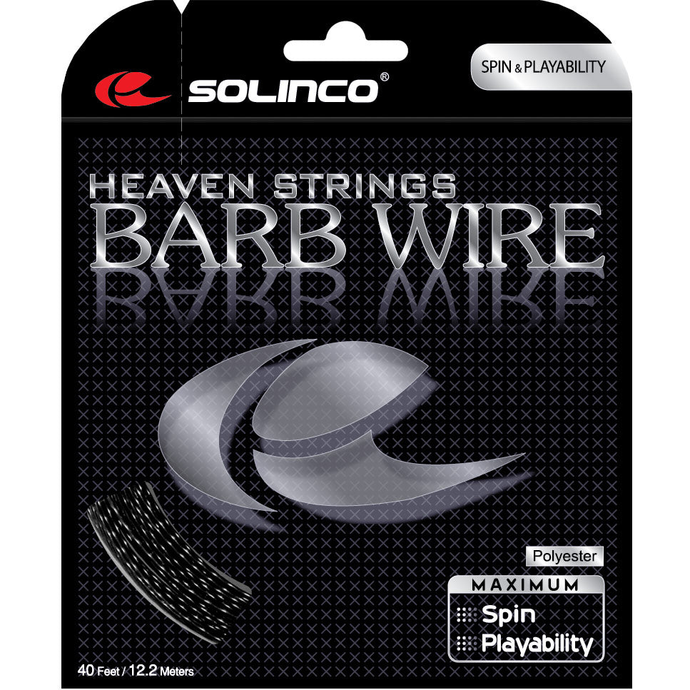 Solinco Barb Wire Strängset 12,2m-Svart Solinco Barb Wire Strängset 12,2m-Svart