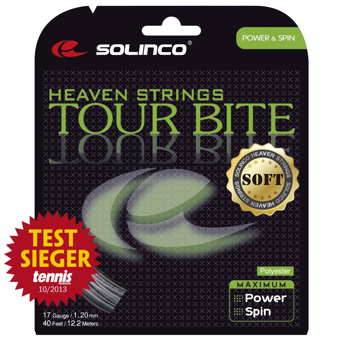 Solinco Tour Bite Soft Strängset 12,2m-Silver Solinco Tour Bite Soft Strängset 12,2m-Silver