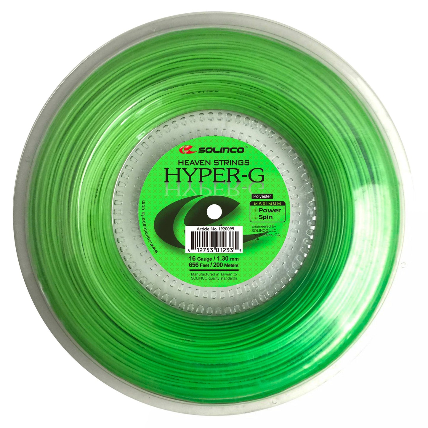 Solinco Hyper-G Strängrulle 200m-Grön Solinco Hyper-G Strängrulle 200m-Grön