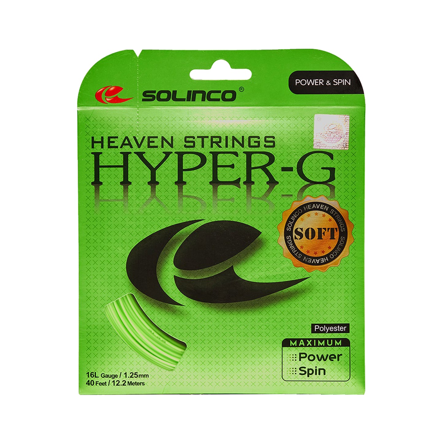 Solinco Hyper-G Soft Strängset 12,2m-Grön Solinco Hyper-G Soft Strängset 12,2m-Grön