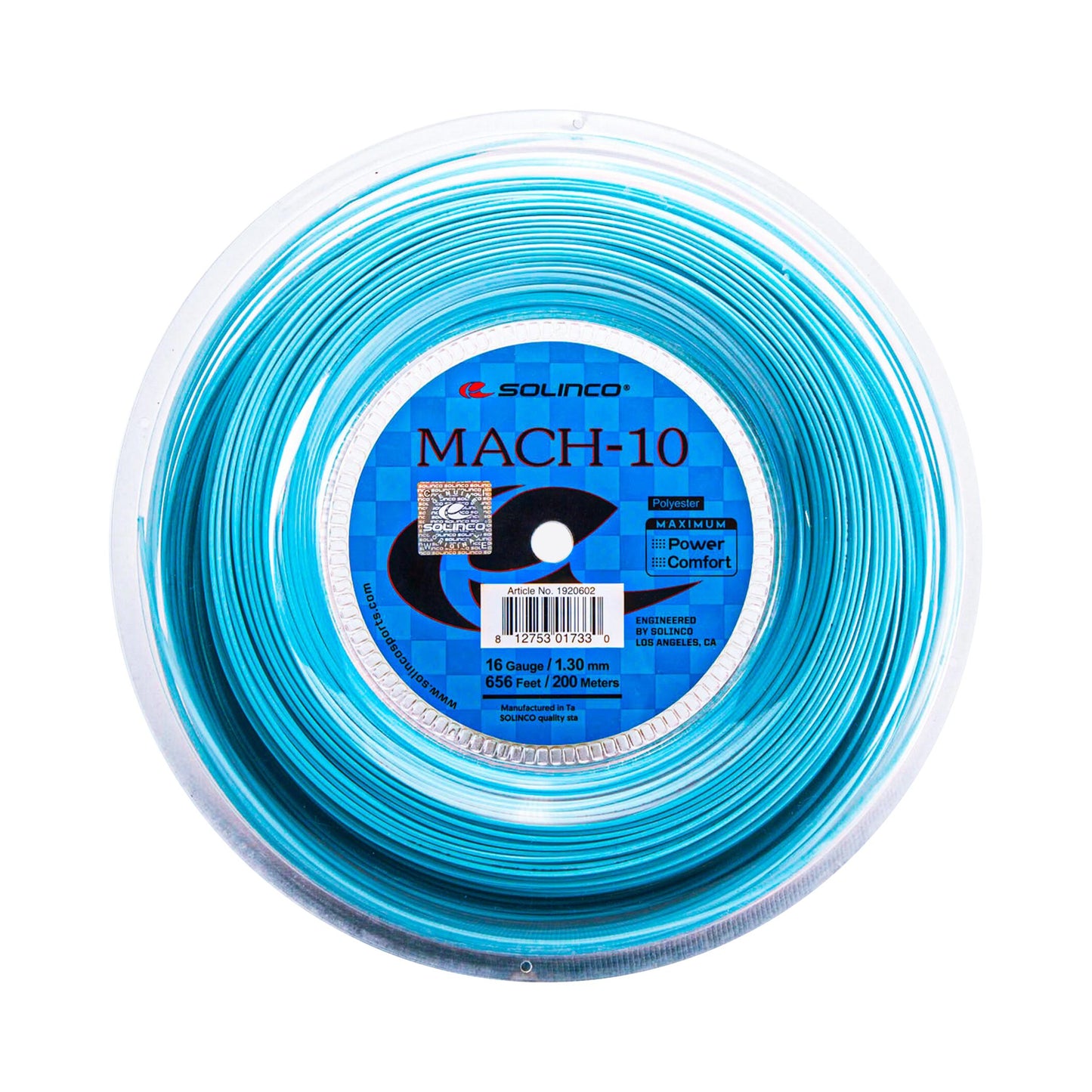 Solinco Mach 10 Strängrulle 200m-Blå Solinco Mach 10 Strängrulle 200m-Blå