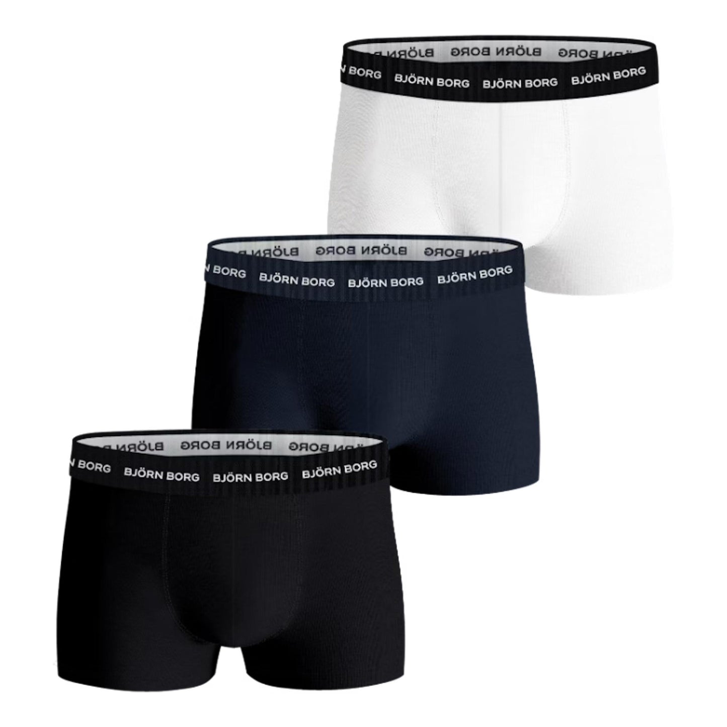 Björn Borg Cotton Stretch Trunk Boxershorts 3-pack Herrar - flerfärgad Björn Borg Cotton Stretch Trunk Boxershorts 3-pack Herrar - flerfärgad