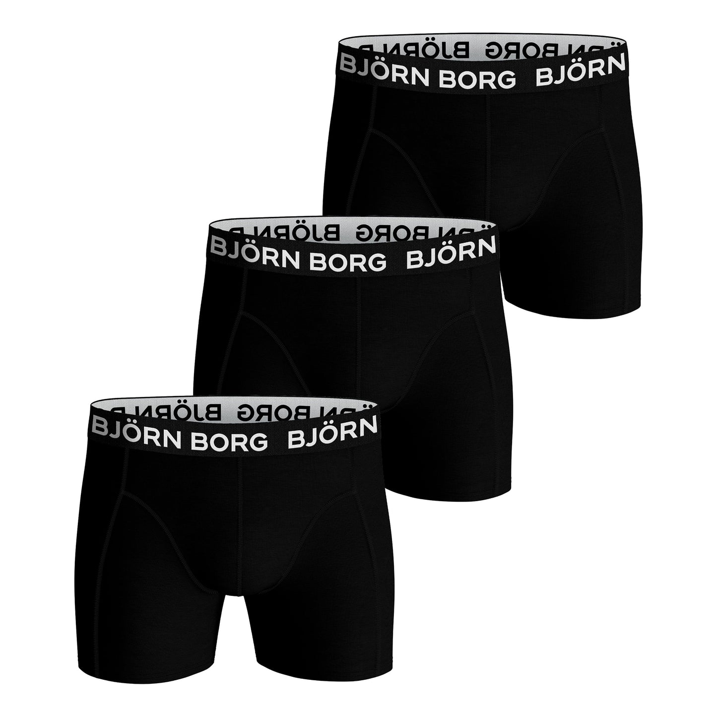 Björn Borg Stretch Boxershorts 3-pack Herrar-Svart Björn Borg Stretch Boxershorts 3-pack Herrar-Svart