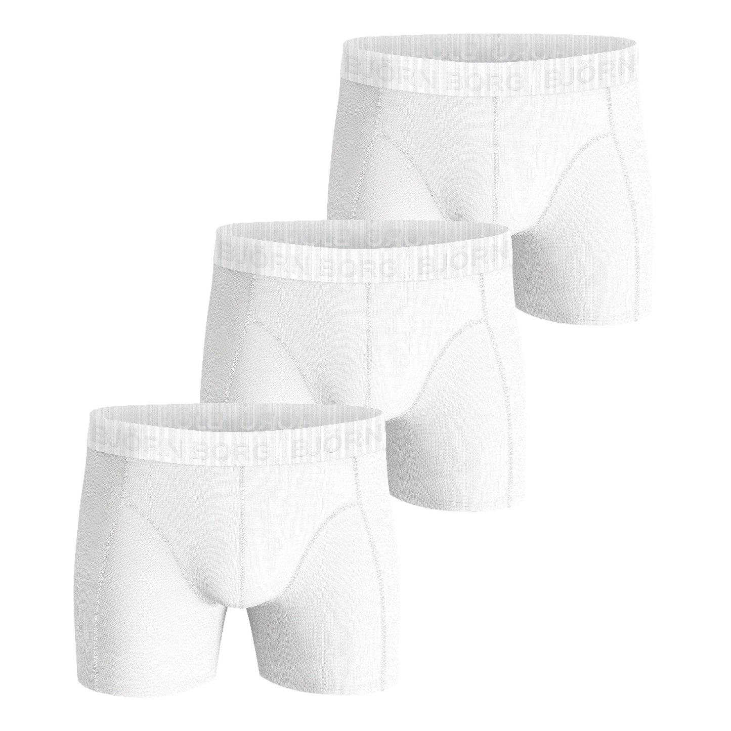 Björn Borg Stretch Boxershorts 3-pack Herrar - vit, Björn Borg Stretch Boxershorts 3-pack Herrar - vit,