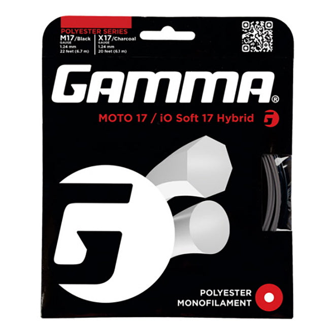 Gamma Moto IO Soft Hybrid Strängset-Svart,Mörkgrå Gamma Moto IO Soft Hybrid Strängset-Svart,Mörkgrå