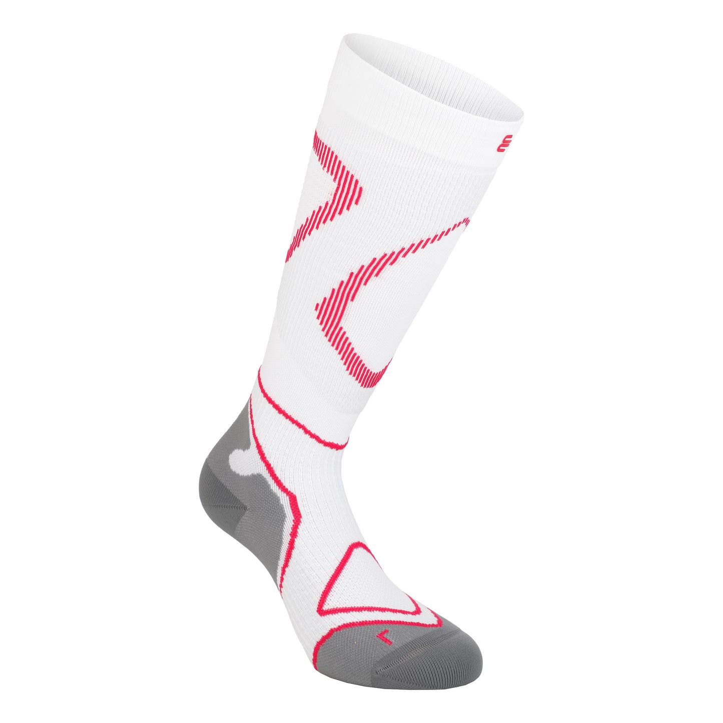 Bauerfeind Performance Kompressions-strumpor Damer - vit, pink Bauerfeind Performance Kompressions-strumpor Damer - vit, pink