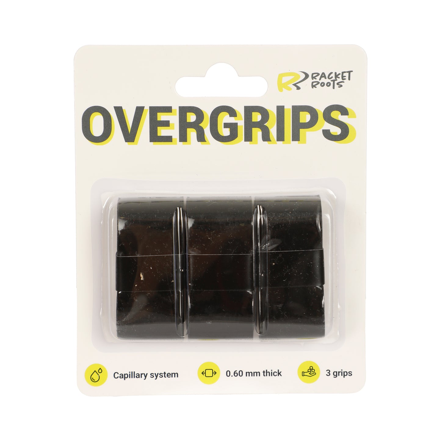 Racket Roots RR Grip 3-pack-Svart Racket Roots RR Grip 3-pack-Svart