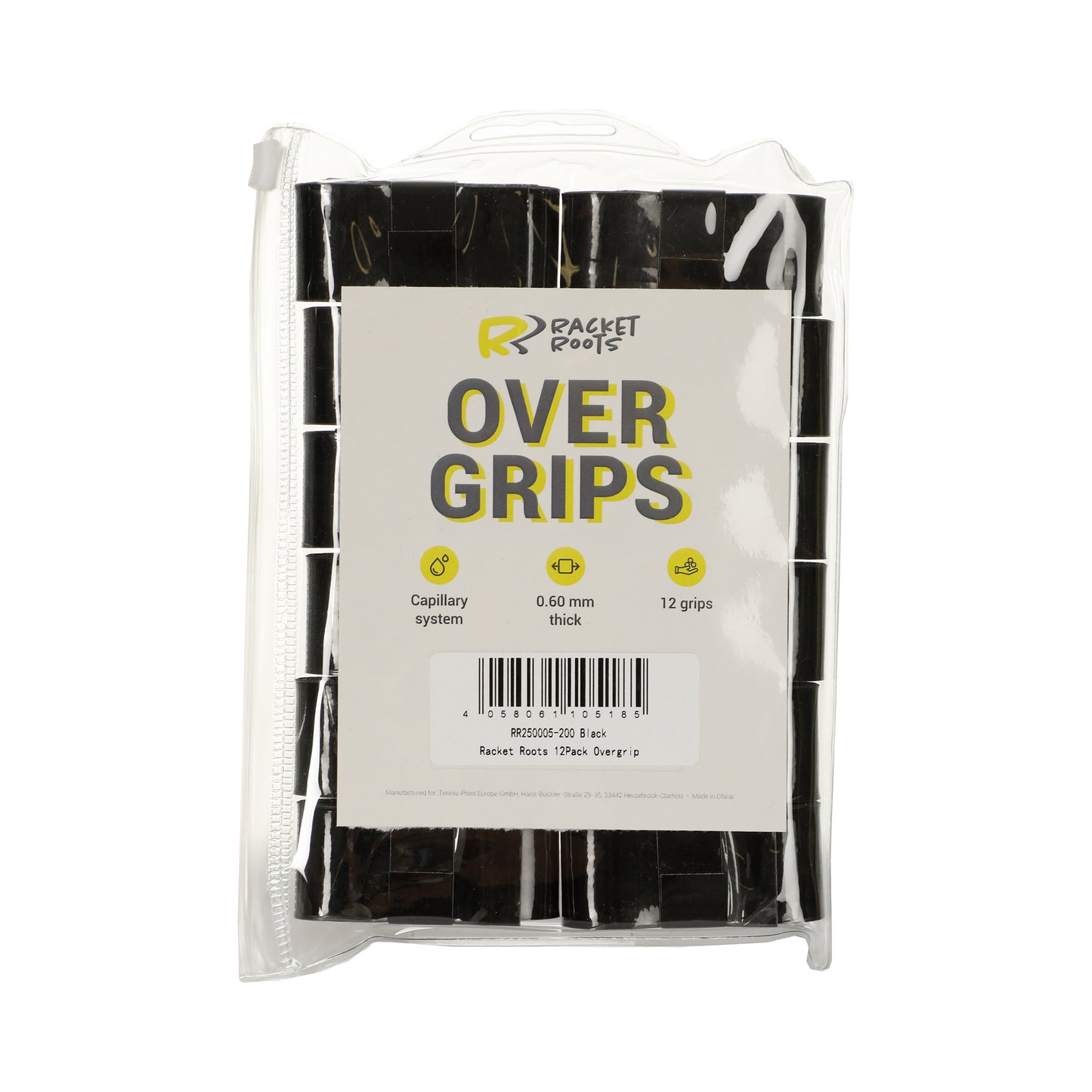 Racket Roots RR Grip 12-pack-Svart Racket Roots RR Grip 12-pack-Svart