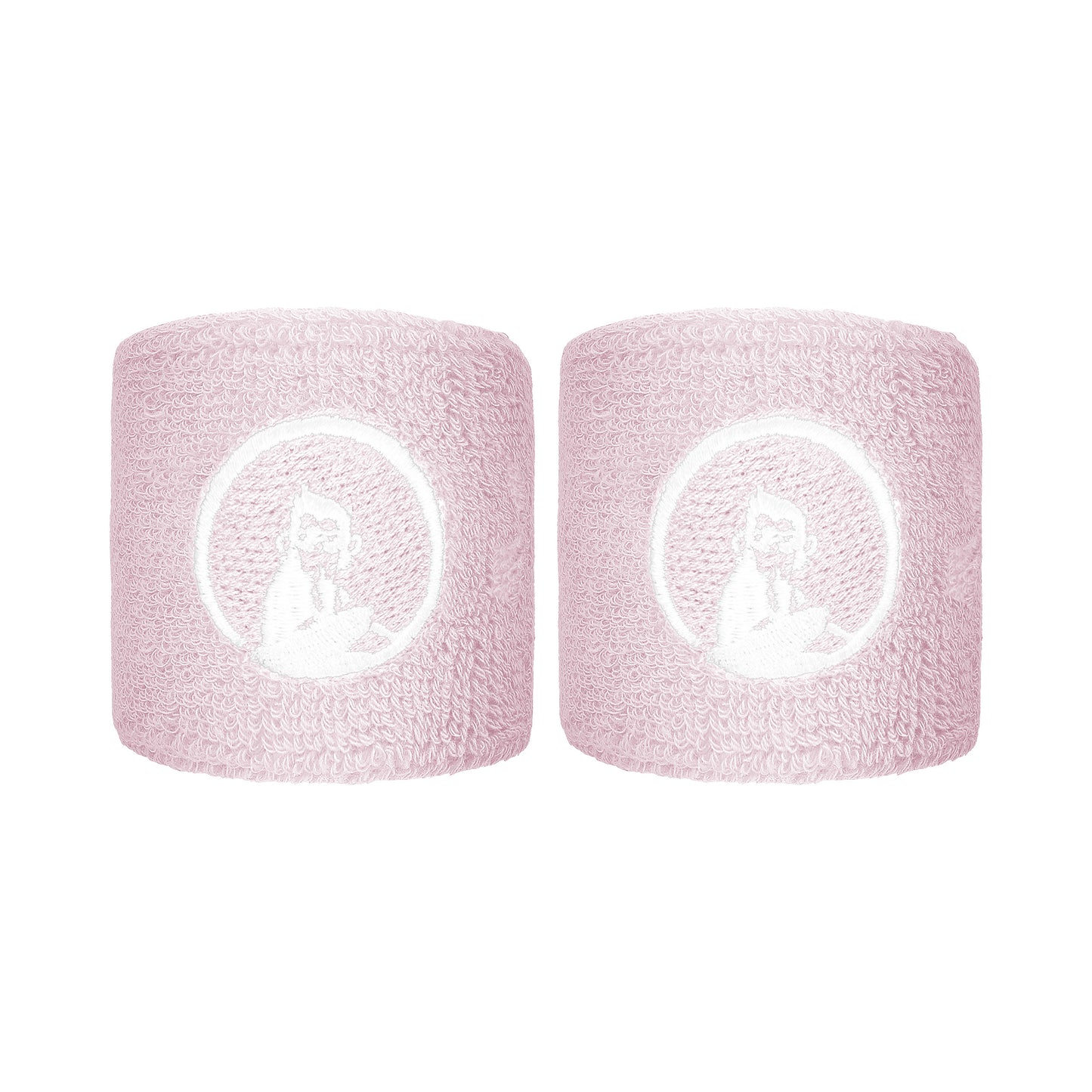 Quiet Please Svettband 2-pack kort - syrén, vit Quiet Please Svettband 2-pack kort - syrén, vit